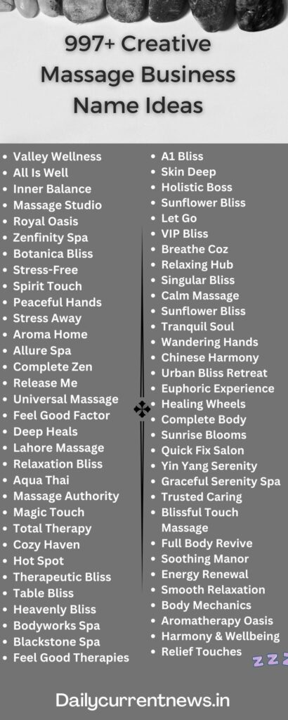 669 Best Massage Business Name Ideas 2023 Therapy Business Names 0761